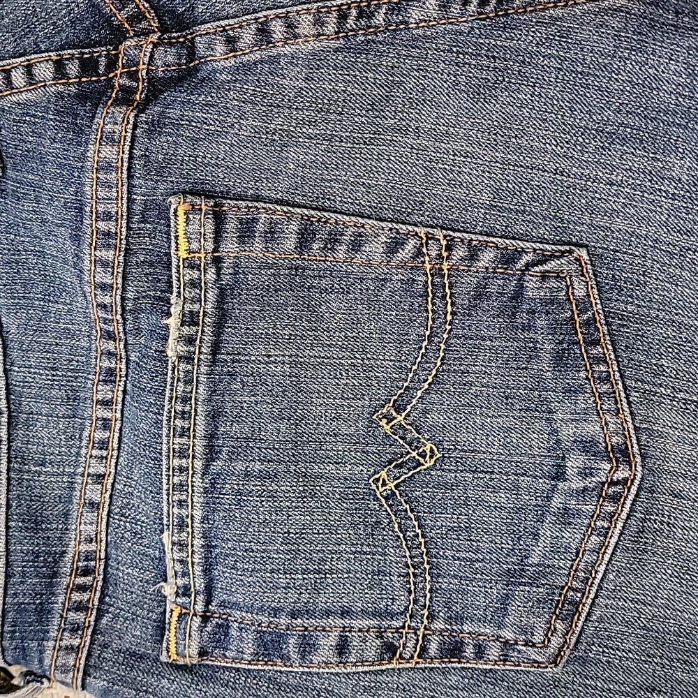 EUC Y2K LUCKY Brand Cut-off Jean Shorts  Size:4/27 - Picture 6 of 13